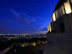 Observatorio de Los Ángeles de noche