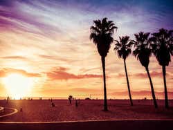 Venice Beach al atardecer